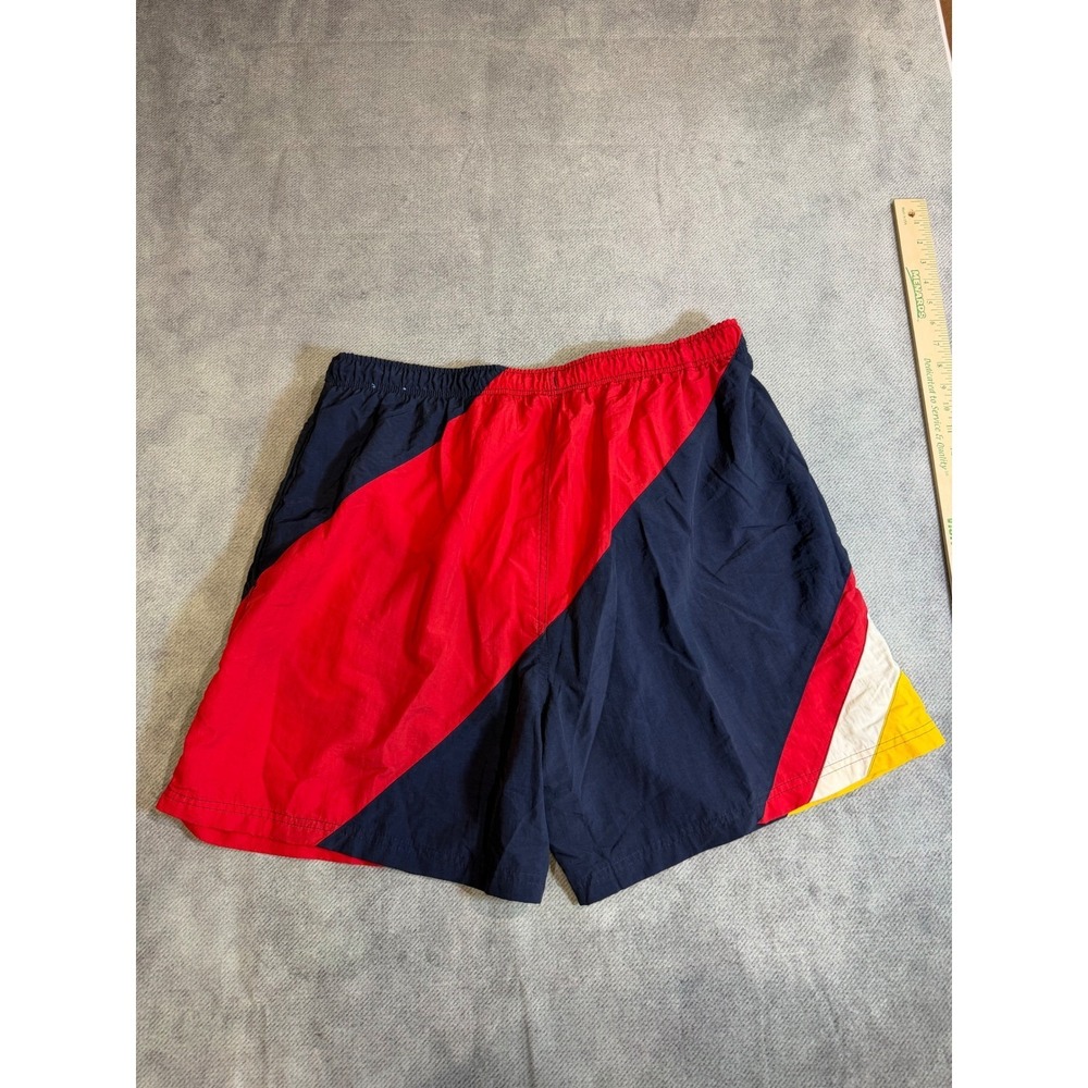 Vintage Sand N Sun Mens XL Swim Trunks Colorblock Nylon Mesh Lined Board Shorts